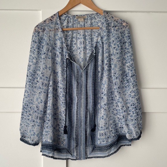 Lucky Brand Tops - Lucky Brand peasant Blouse M